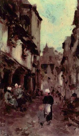 Nicolae Grigorescu Strabe in Dinan china oil painting image